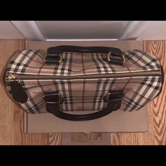 Authentic Burberry Handbag Bag Purse Bowler Bag - Picture 7 of 8